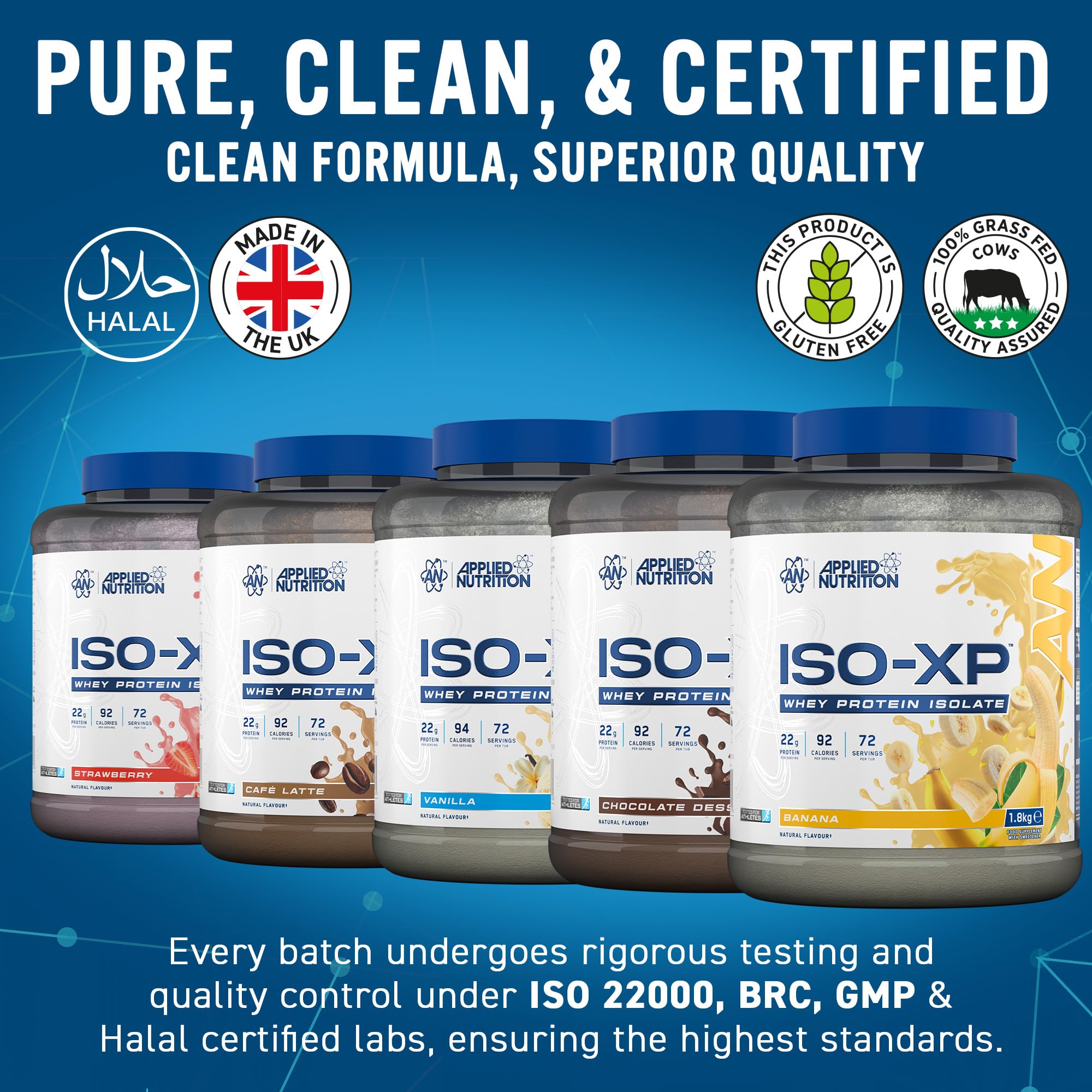 Applied Nutrition Iso-XP (1800g) Café Latte - Białka - Izolat białka serwatkowego