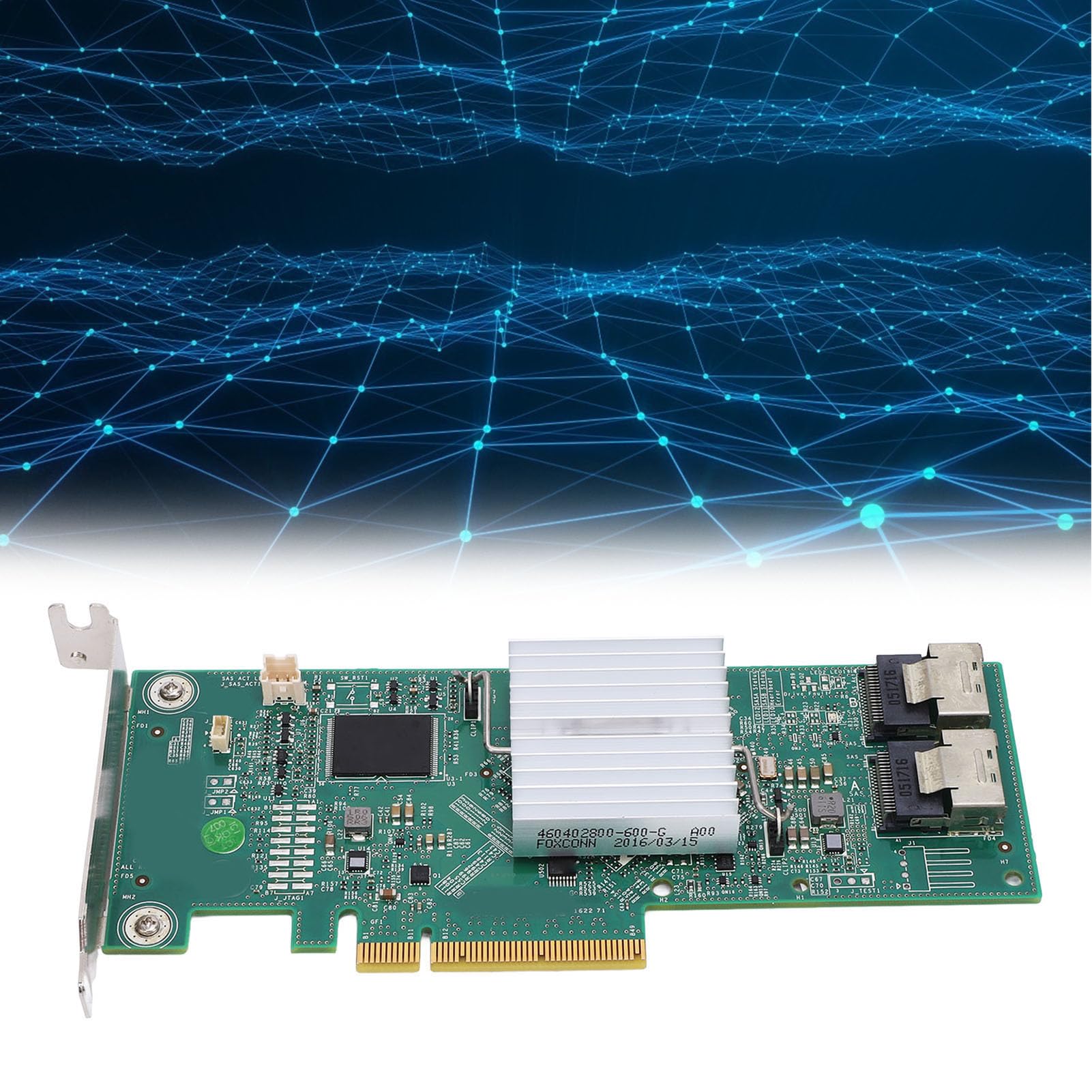 Vikye Carte Contrôleur Raid PCI Express SAS, Double SFF8087 8 SAS, Raid 0 1 5 10 PCIE X8