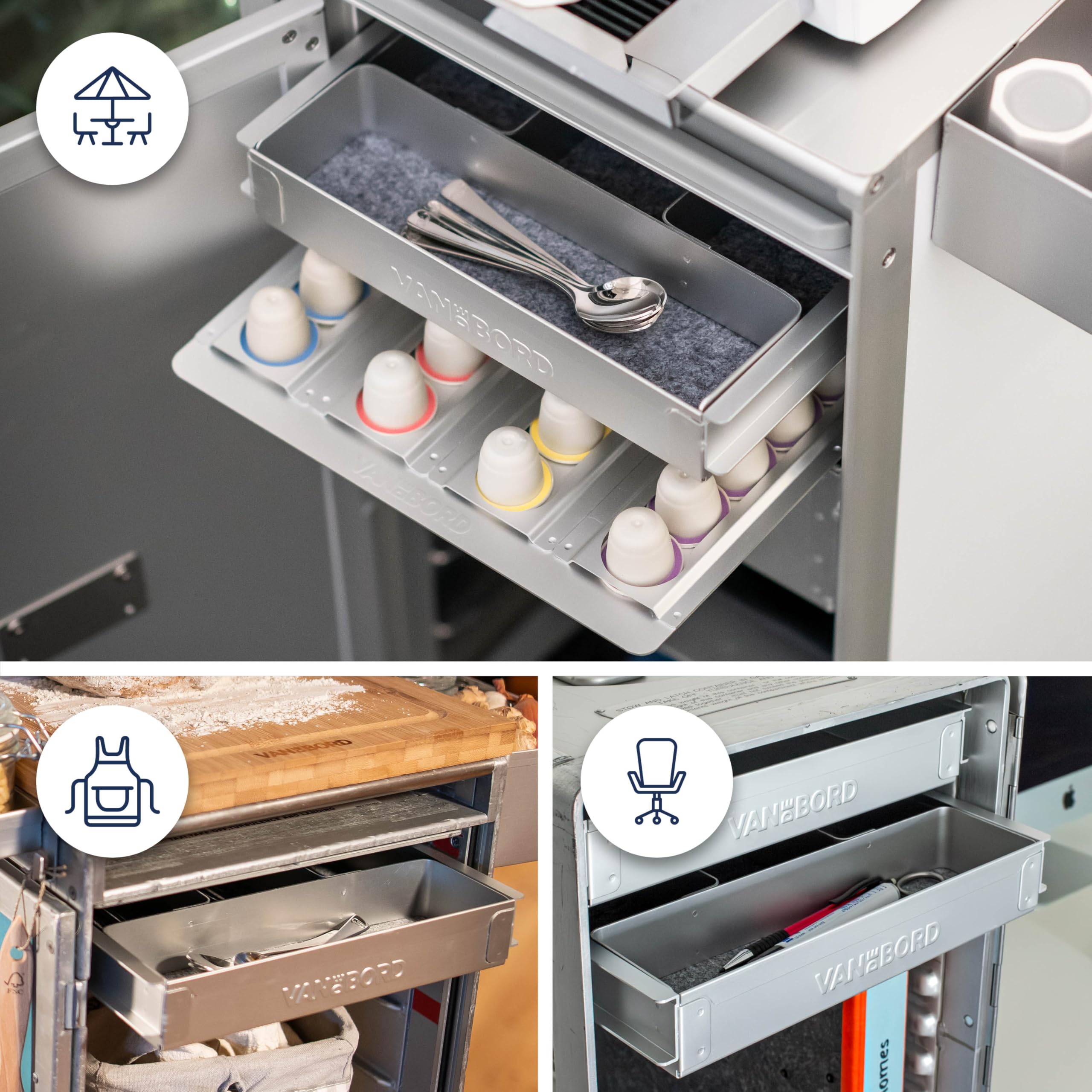 Besteckschublade/Büroschublade (KSSU), Zubehör für Flugzeugtrolleys, Airline Trolleys