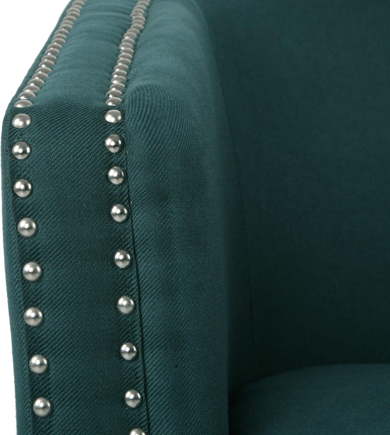 Christopher Knight Home Octavia Contemporary Fabric Swivel Chair, Green, Black 31.25D x 30.25W x 31.25H in