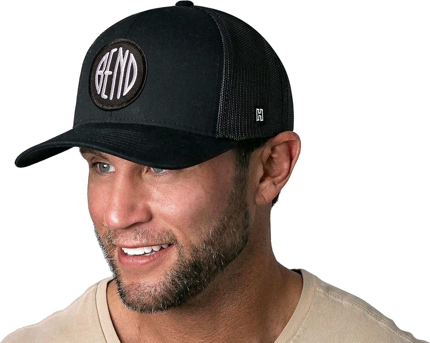 HAKA State City Trucker Hat for Men & Women, Adjustable Baseball Hat, Mesh Snapback, Sturdy Outdoor Black Golf Hat - Image 3