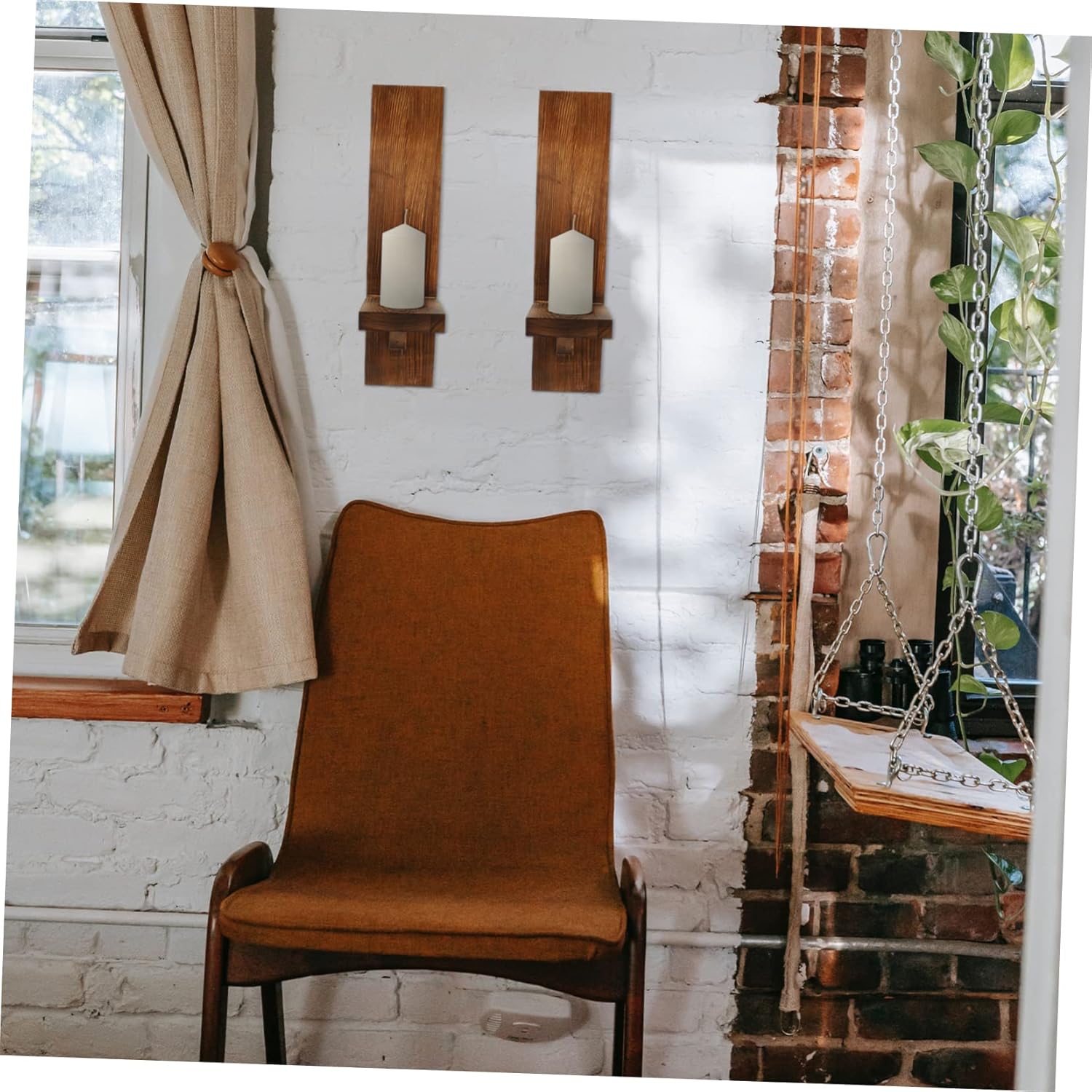 Wall Mount Candle Sconces Rustic Decorative Candle Holders for Tealights for Bedroom Holiday Decor Compact Design for Easy Installation