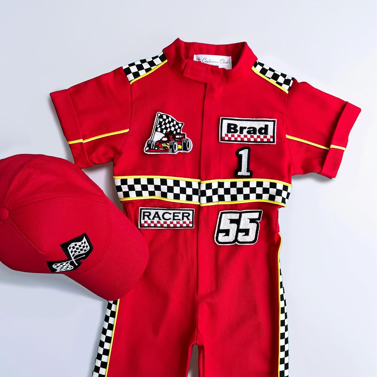 Handmade Race Car Driver Costume for Toddlers - Halloween Costume, Cars Boys Racing Outfit, Toddler Racer Suit