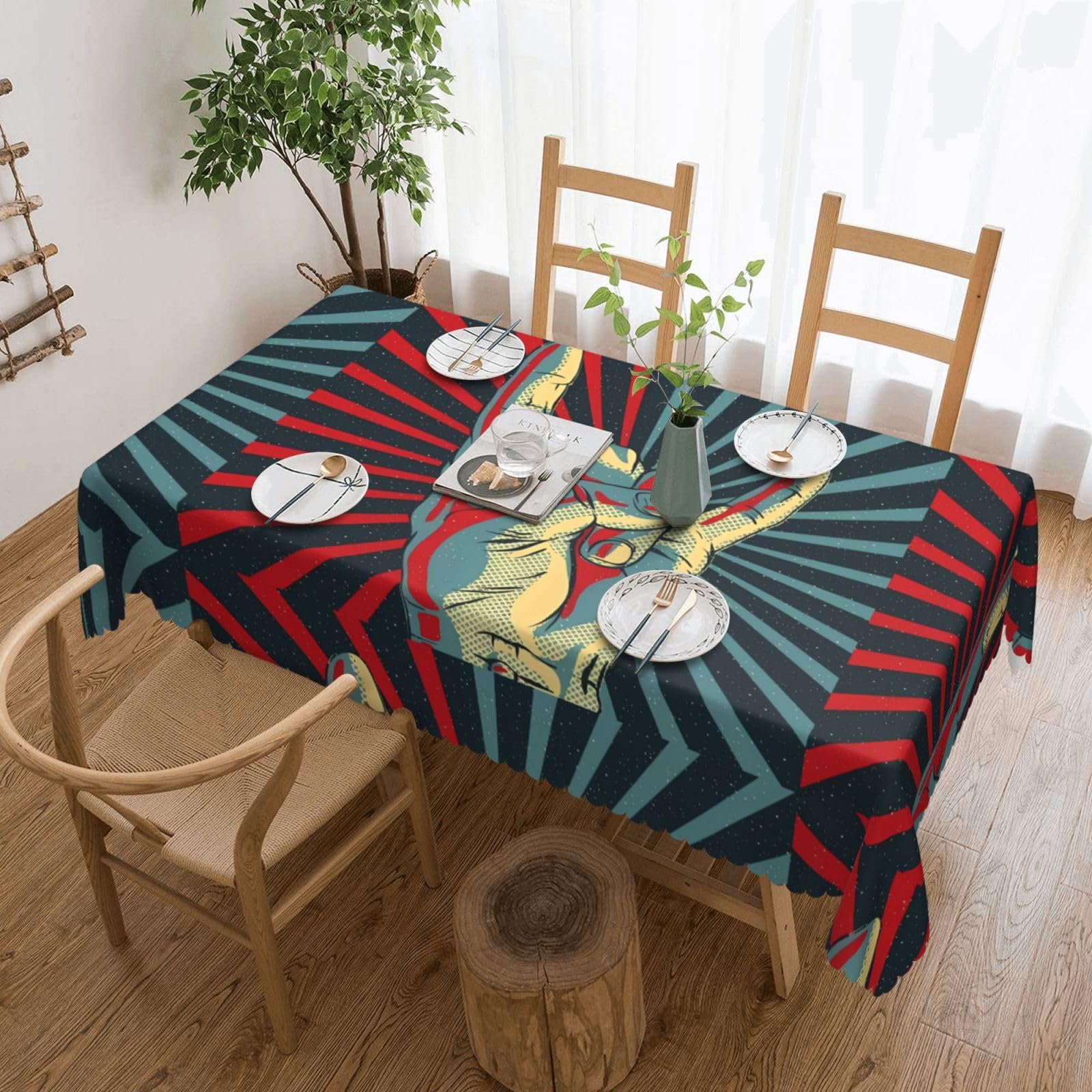Nappe de table de banquet en dentelle Rock And Roll 137 x 183 cm de prestige