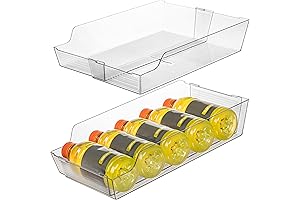 ClearSpace Water Bottle Fridge Organizer for Effortless Cold Drink Storage