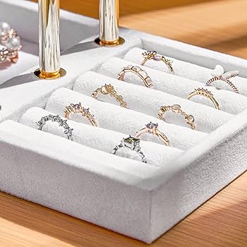 Josmimic Sieraden organizer met 3 niveaus, Beige Josmimic Sieraden organizer met 3 niveaus, Beige