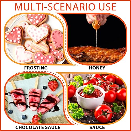 Miniatura 6 de Mifoci 100 botellas de escritor exprimibles con tapa roja, botella exprimible de Caperucita Roja, botella redonda Boston, adecuada para aderezos,