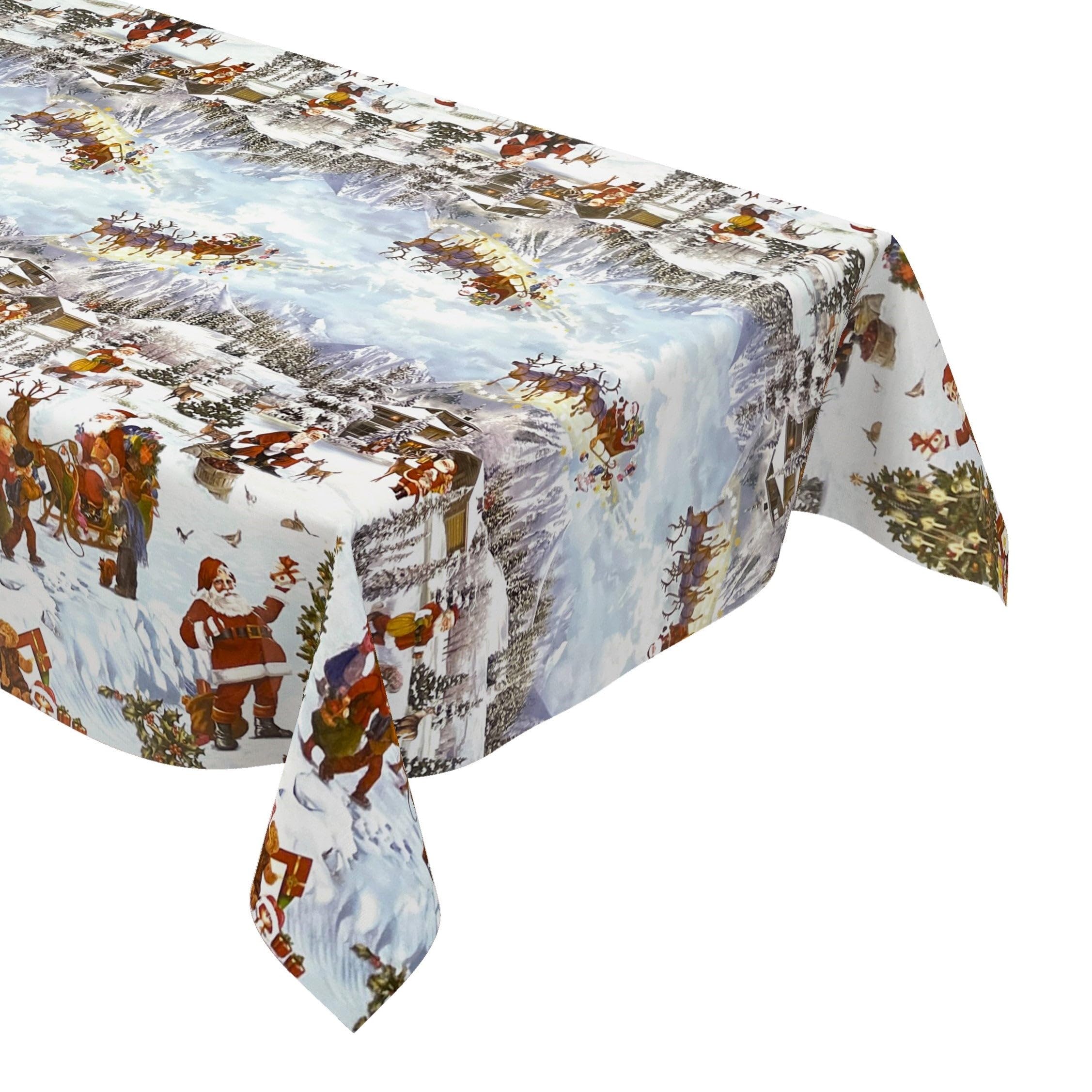 KEVKUS Nappe En Toile Cirée 01188-04 - Motif Père Noël Au Choix