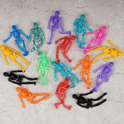 Miniatura 7 de NiHome Juego de 29 juguetes elásticos de Halloween con diseño de araña, araña con purpurina, rellenos de bolsas de regalos de Halloween, recuerdos