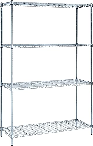 Estantería de caños de 4 niveles con acabado de cromo de Quantum Storage Systems Cromado 1