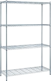 Quantum Storage Systems RWR72-2430LD Adjustable Wire Chrome 4 Shelves 72" H x 30" W x 24" D