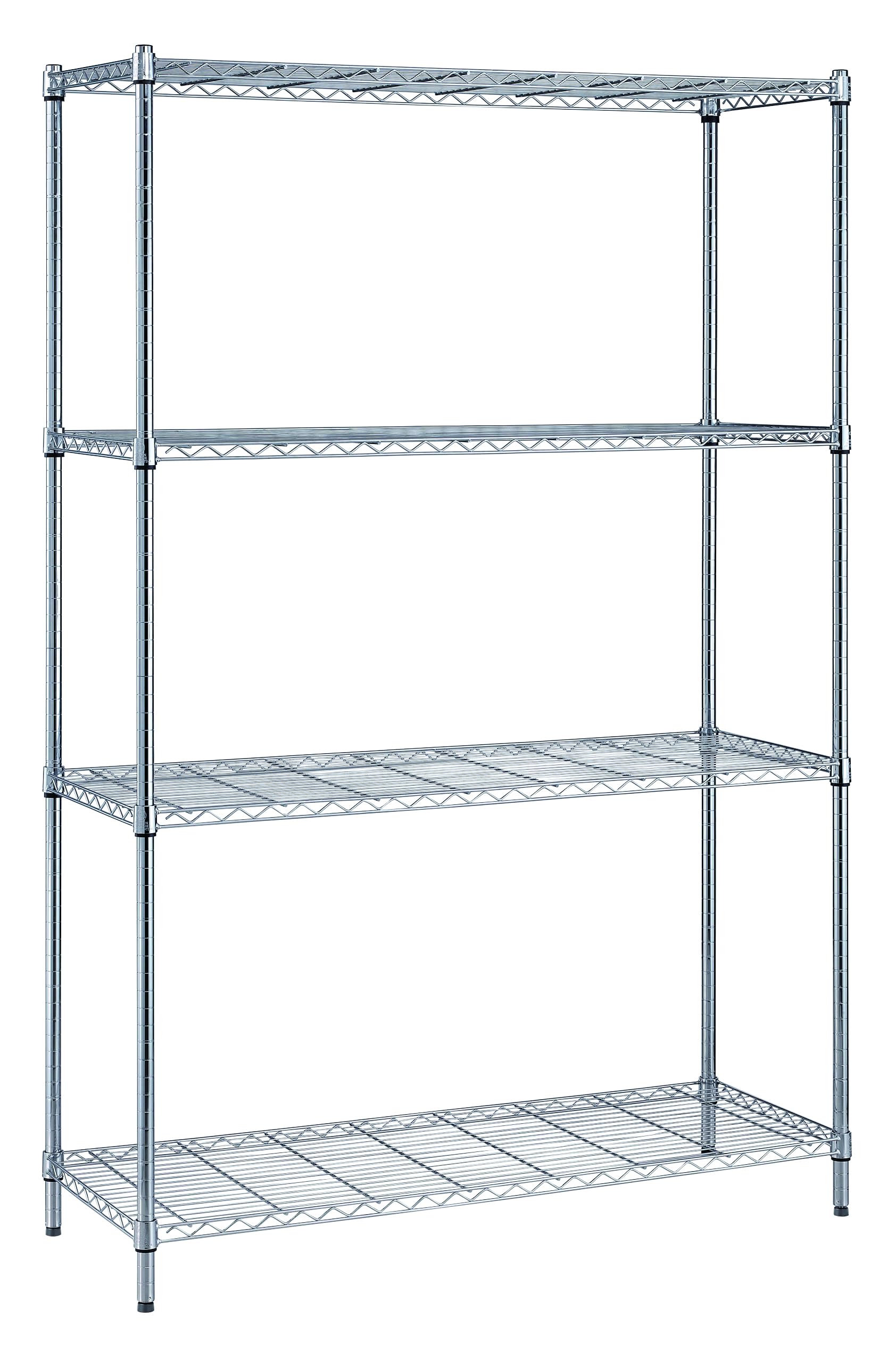 Quantum Storage Systems RWR72-1830LD Adjustable Wire Chrome 4 Shelves 72" H x 30" W x 18" D