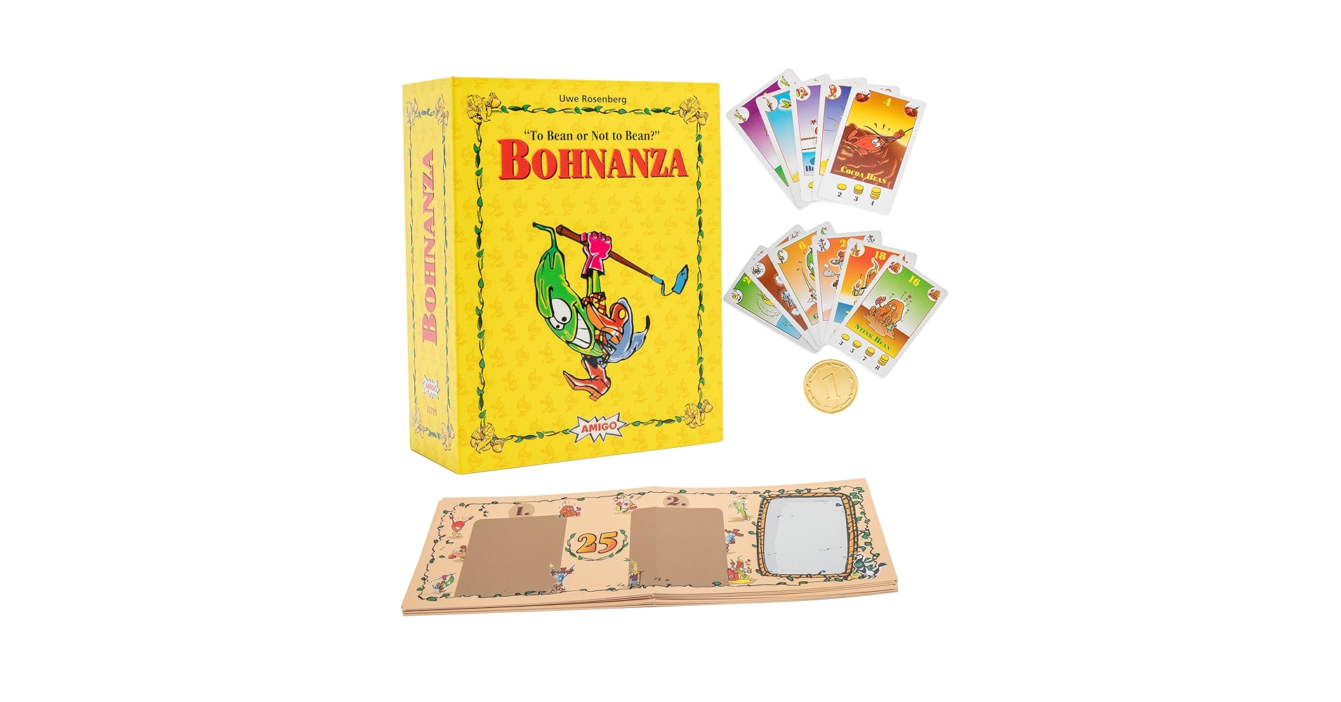 AMIGO Games Bohnanza 25th Anniversary Edition Classic Card Game – Plant & Harvest Your Beans in This Exciting Strategic Game That is Fun for The Whole Family – for Kids & Adults Ages 12 & Older : Toys & Games - Amazon.com