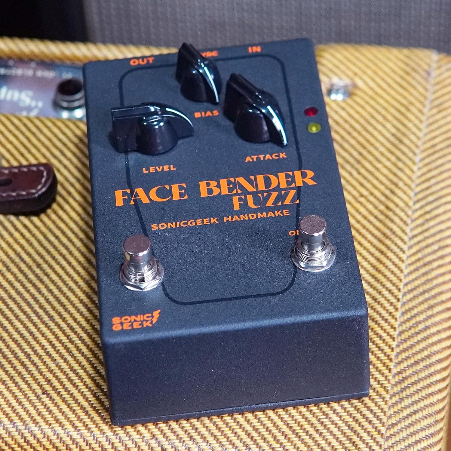 Face Bender Guitar Fuzz Pedal Handmade FF TB Vintage 60s Circuit Enhanced Clean-Up Response for Studio & Live Performance