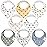 8-Pack Organic Baby Bandana Bibs for Boys, Girls - Super Absorbent Triangle Baby Bibs for Drooling and Teething Infant, Dog Bandanas, 100% Cotton Extra Soft, Newborn, Infant 0-36 Months (Pets & Paws)