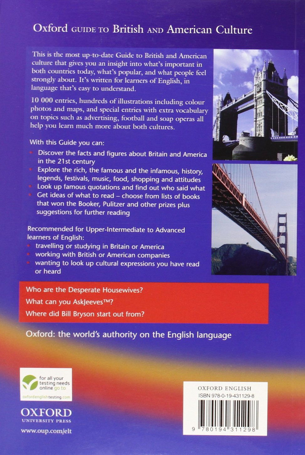 Oxford Guide to British and American Culture