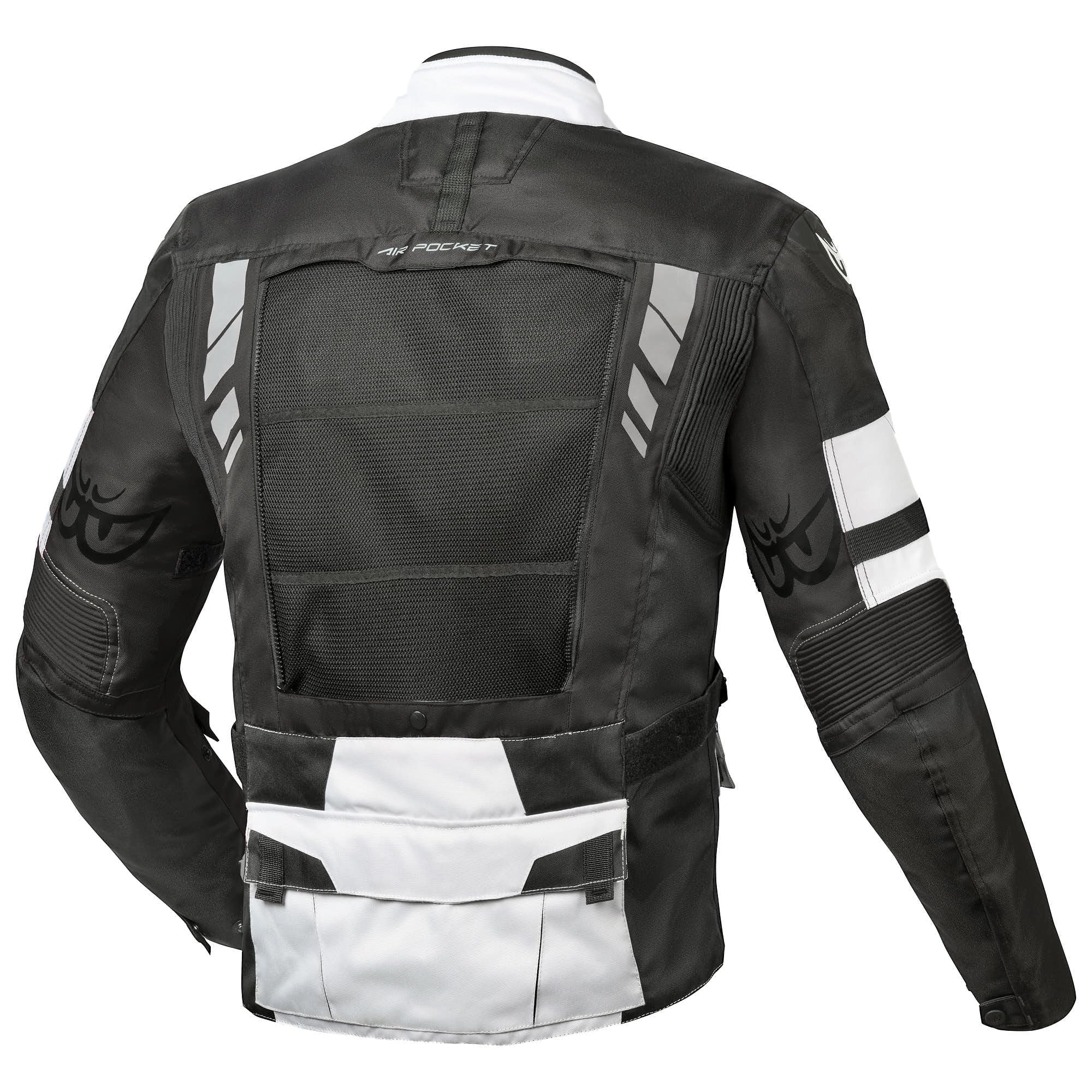 Berik Ferpho wodoodporna kurtka tekstylna motocyklowa, czarny/biały, 52