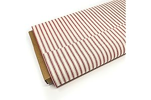 Roc-lon Striped Cotton Fabric by the Yard (100% Pure Cotton)