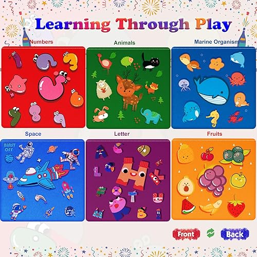 Miniatura 5 de ANOOVV Caja de pañuelos para bebé, juguetes Montessori de 6 a 12 meses, juguetes Montessori para bebés, juguetes suaves de relleno de colores de