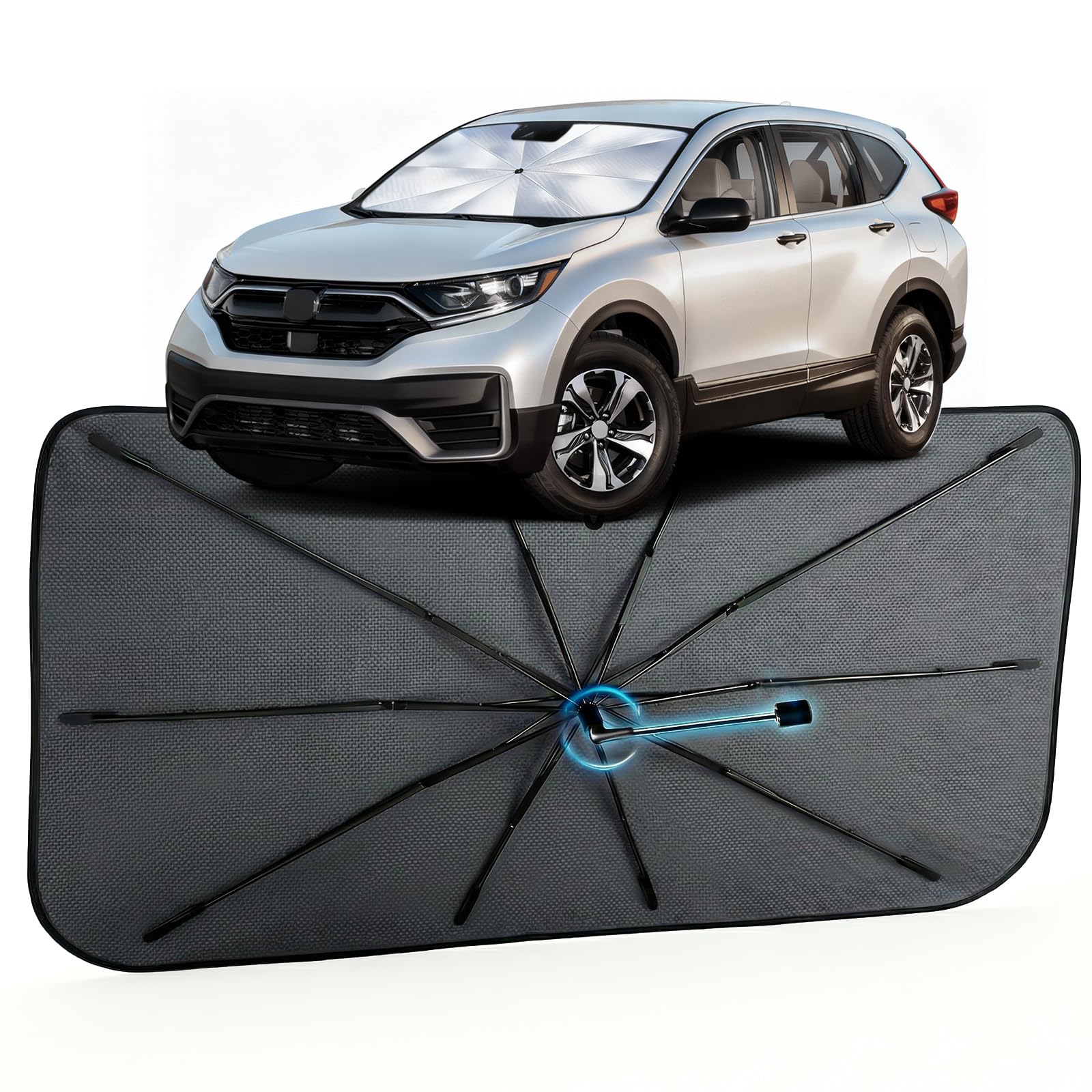 Car Windshield Sun Shade Umbrella for Honda CRV 2017-2022, 1:1 Fit Sunshade