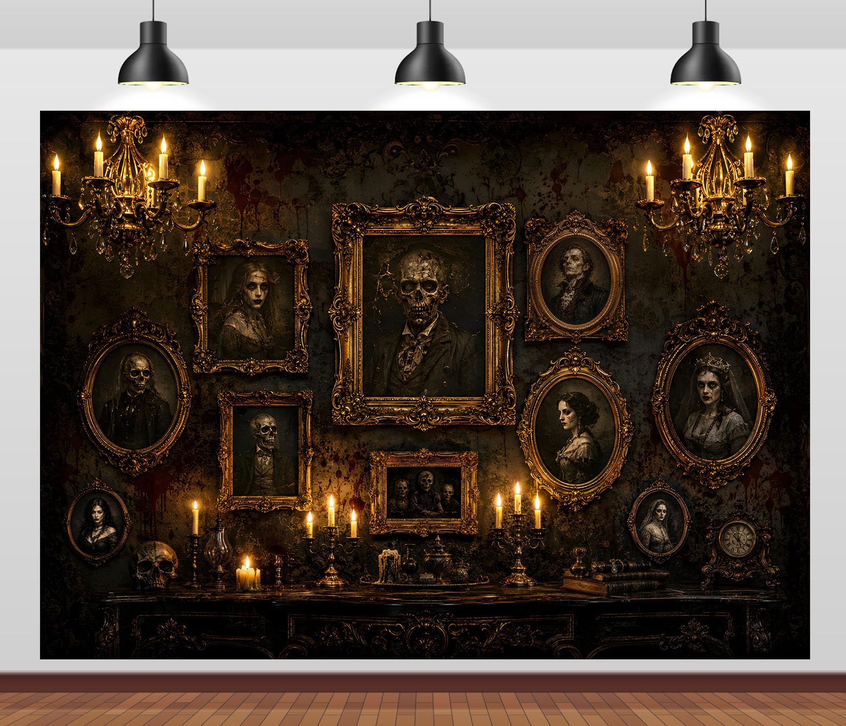 15x8FT (4.6x2.5m) Galleria Ritratti Vittoriani Sfondo Fotografico