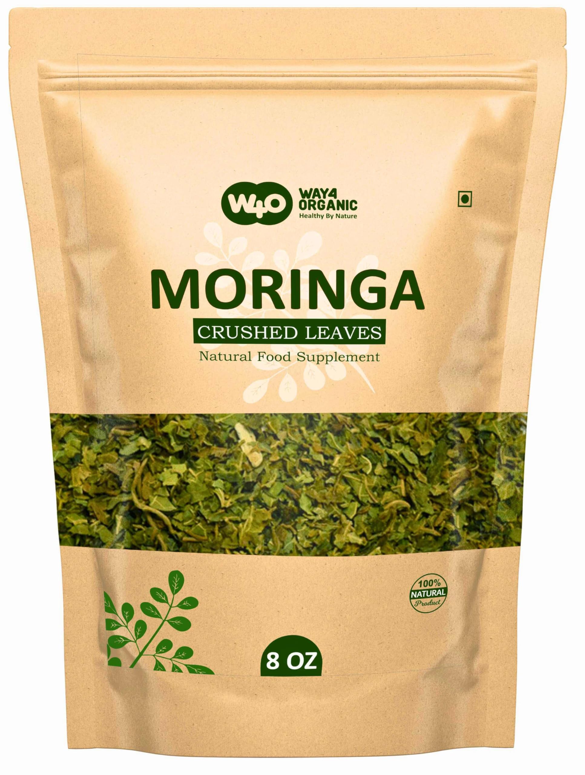 Moringa Tea Cut Fresh Dried Leaves 8 Ounces(0.5 lb), Rich Source of Antioxidants (1 Pack - 8 Ounces)