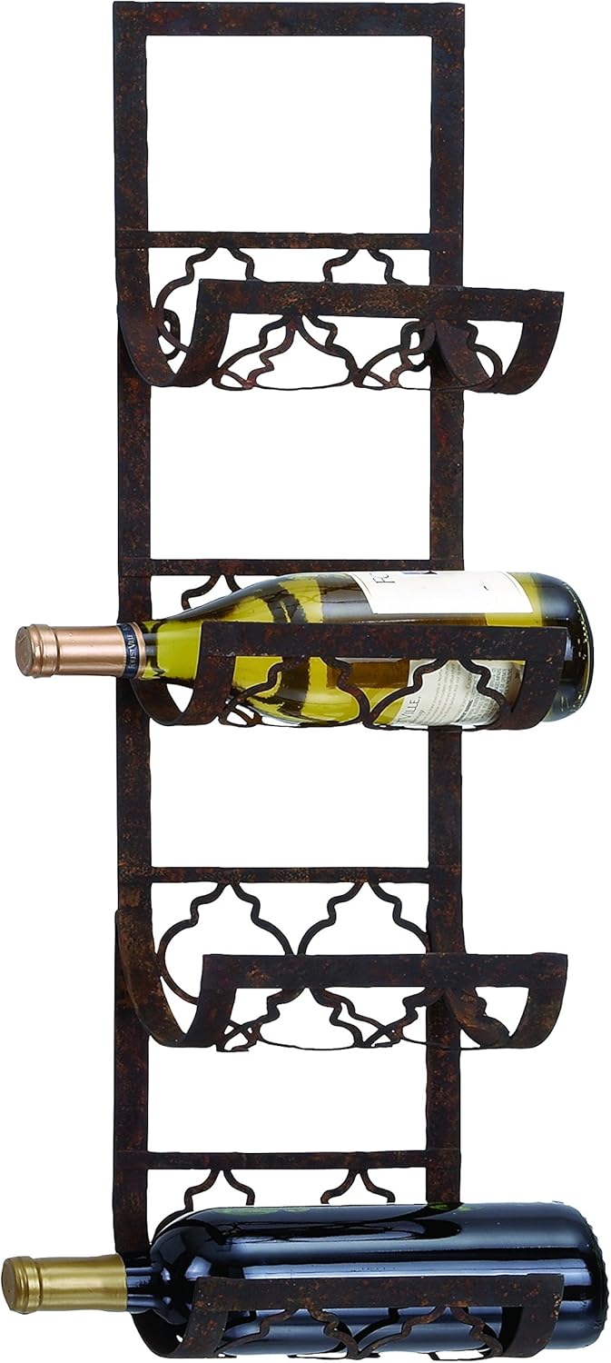 Wine Racks Metal Wall Wine Rack 28"H, 8"W Home & Kitchen