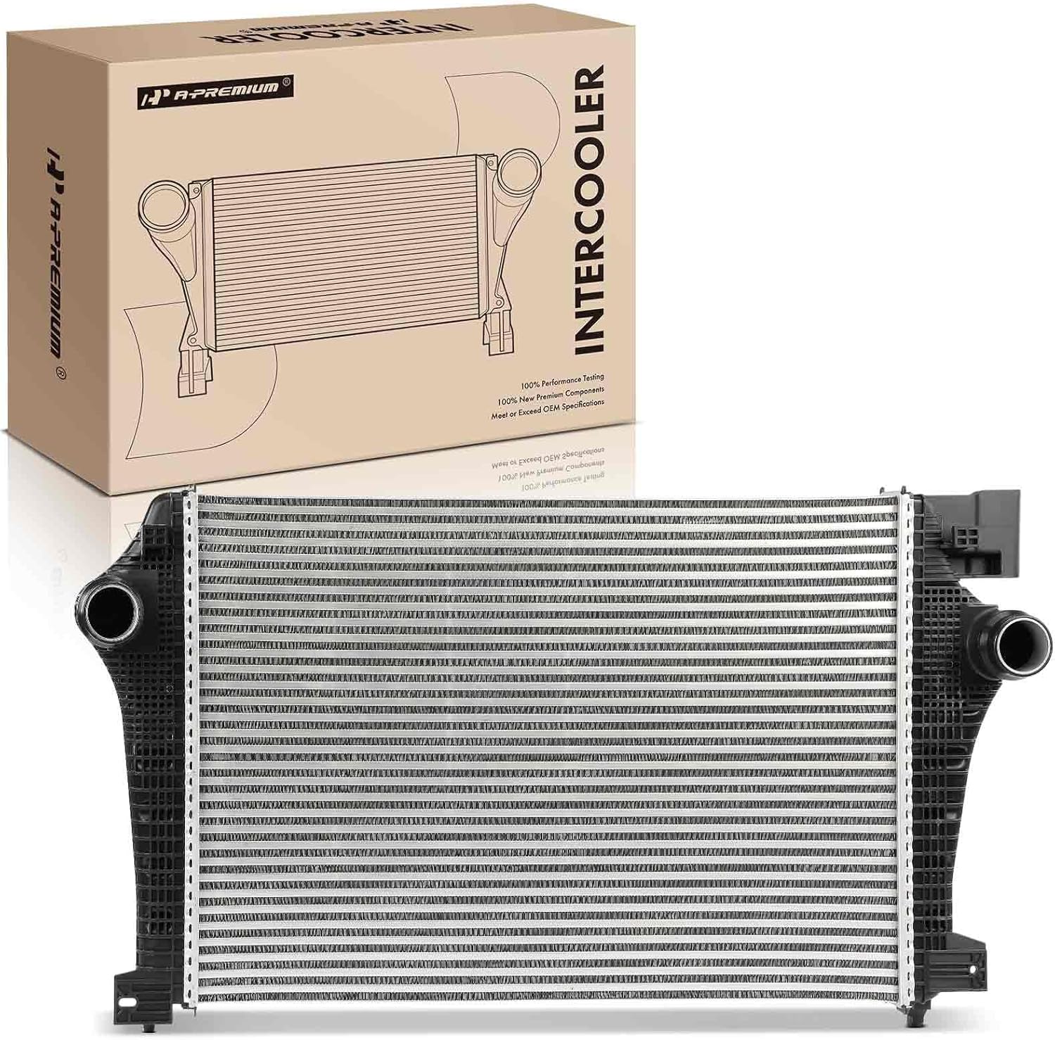 A-Premium Turbo Intercooler Charge Air Cooler Compatible with Chevrolet Traverse 2018-2019 2.0L
