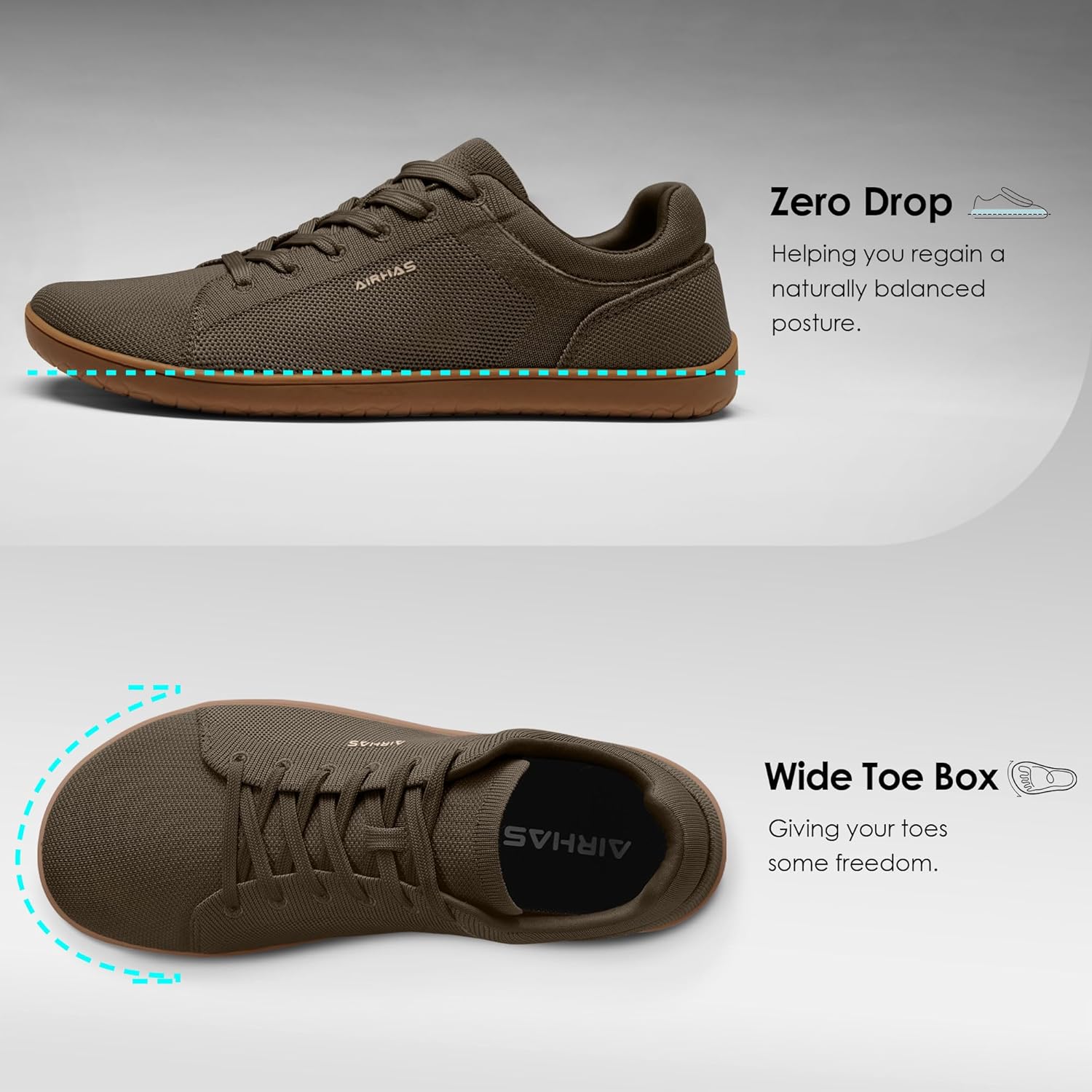 Mens Barefoot Shoes Lightweight Walking Shoes Wide Toe Box Flexible Zero Drop Sneakers for Men Summer Minimalist Casual Shoes - Image 3