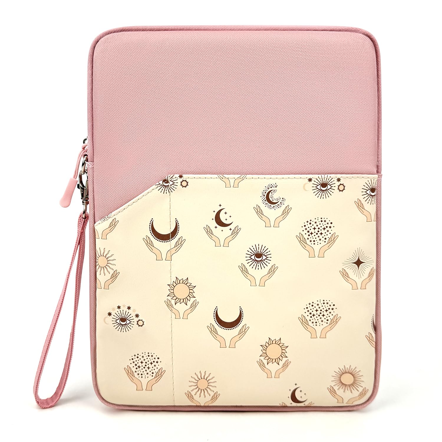 MOCA 13 Inch Tablet Sleeve Carrying Case for iPad Pro 12.9, Surface Pro 9/8/X, Galaxy Tab S9 Plus/S8 Plus, with Accessory Pocket (Mystic Moon, 13 inch)-image-1