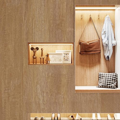 Miniatura 2 de Papel de contacto de grano de madera para encimeras de despegar y pegar para gabinetes, envoltura de vinilo, fácil encimera de cocina, papel tapiz