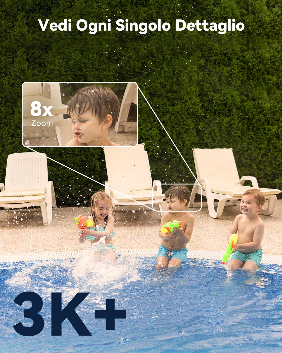 Imou 3K PoE Telecamera Wi-Fi Esterno, Telecamera Esterna, Modalità Privata | 2,4/5G, Visione Notturna a Colori, Rilevamento Uomo/Veicolo, Allarme con Sirena/Faretto, Audio Bidirezionale,Modalità Privata