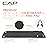 CAP Barbell Yoga Mat 1/2 Thick with Carrying Strap & Knee Pad - High Density Exercise Mat for Yoga, Pilates, Stretching, Floor & Fitness Workouts - 71\'\'x24\'\'x1/2 | Black
