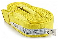 Vista 28 de DD Sling - Eslinga de elevación de nailon de 3 pulgadas x 30 pies – Fabricada en EE.UU., 8,900 lb vertical, 7,200 lb estrangulador, 17,800 lb