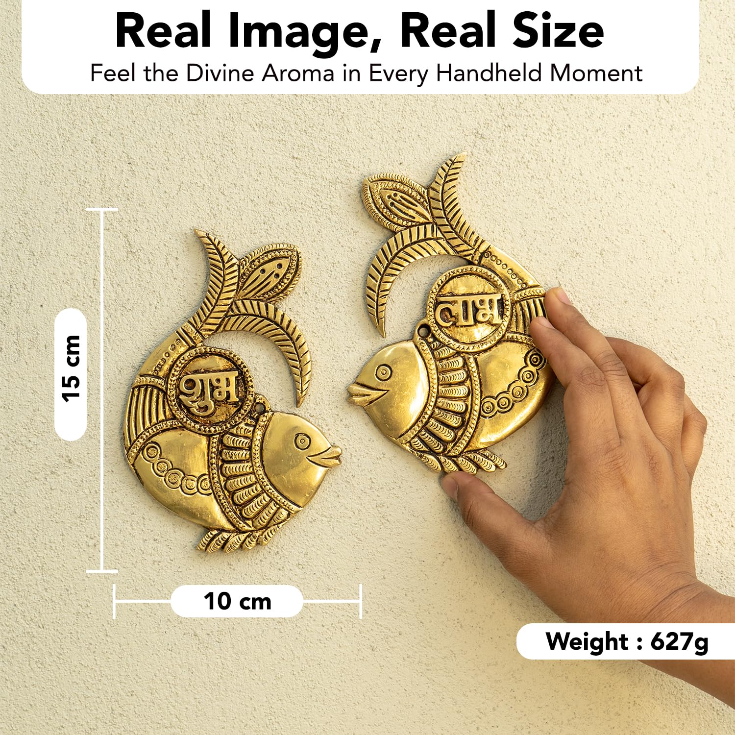 Ekhasa Brass Shubh Labh - Prosperity Hanging -3 Ekhasa Brass Shubh Labh - Prosperity Hanging -3