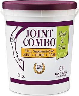 Horse Health Joint Combo: 64-Day Triple-Action Supplement for Joints, Hooves, and Coat (Glucosamine, MSM, Biotin)