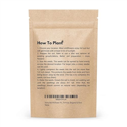 Miniatura 2 de Mezcla de polinizador de flores silvestres de abejas de miel, flores silvestres perennes y anuales para primavera y otoño, plantar al aire libre