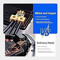 Vista 7 de Conectores de terminal de batería Sunmorn, terminales de batería de 0/2/4/6/8/10 AWG, terminal de batería de automóvil de servicio pesado, terminal