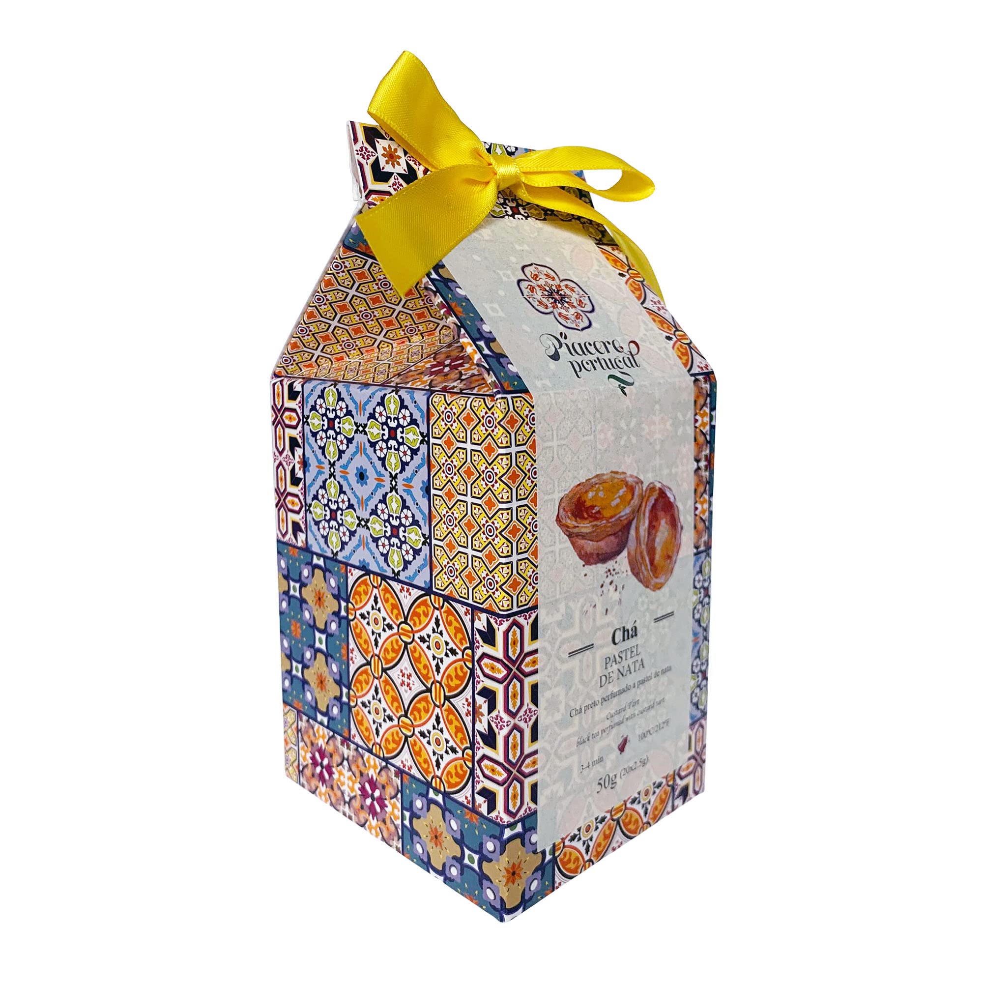 Piacere Portugal Chá - Portuguese Tea - 50g (20 tea bags) (Pastel de Nata (black tea and custard tart))