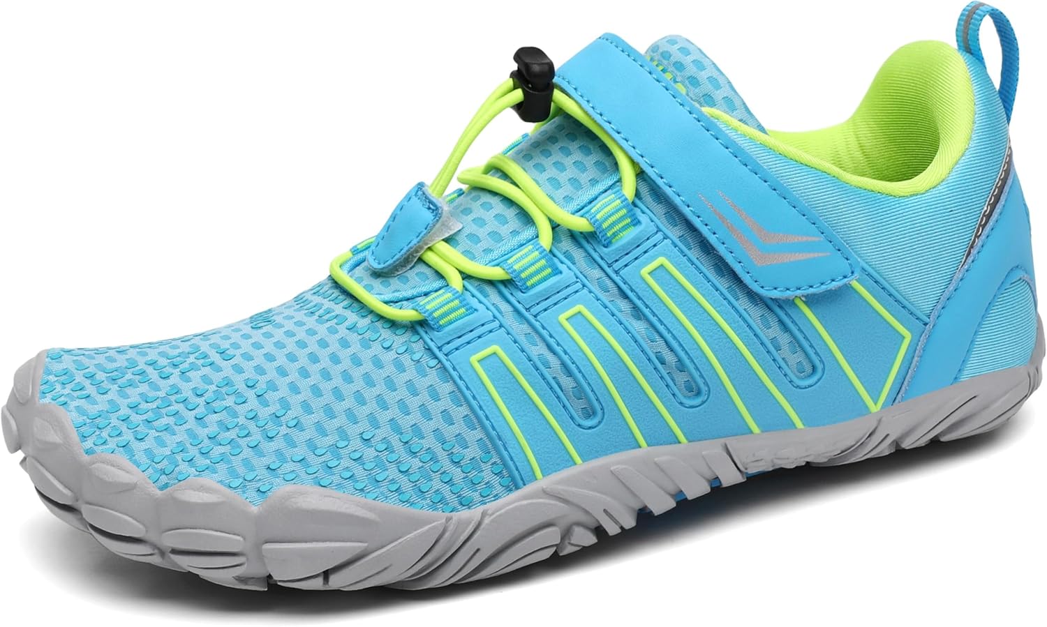 SAGUARO Blotevoetenschoenen voor heren en dames, outdoor, sport, fitnessschoenen, trailschoenen, maat 35-48, diepzwart, 48 EU