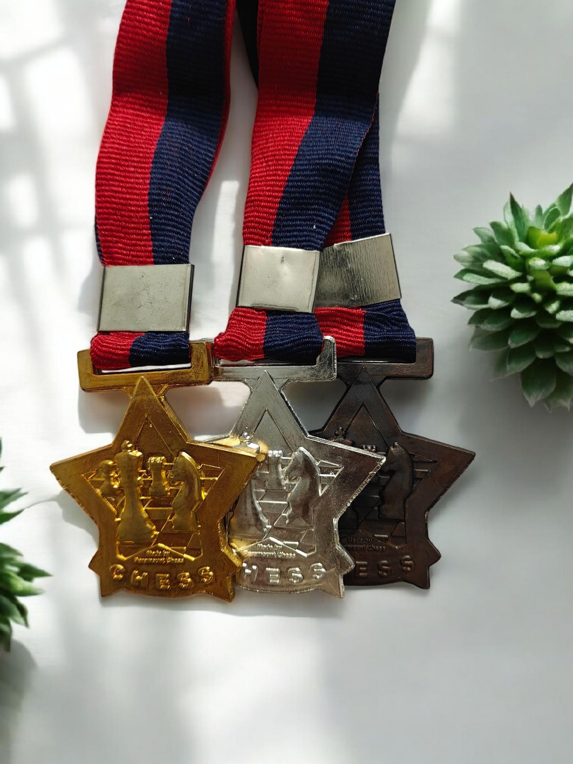 Chess Medals for Chess Players Tournament Medals for Chess Pieces on Star Shape High Density Medal-picture-15
