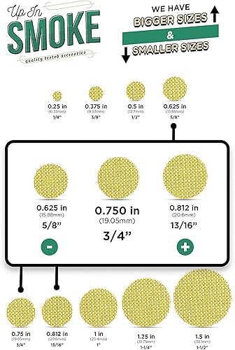 Miniatura 21 de Fabricado en los Estados Unidos: filtros de malla de latón de 50 3/8 pulgadas (.375 pulgadas) 3/8 pulgadas (50 unidades),50 unidades de 1
