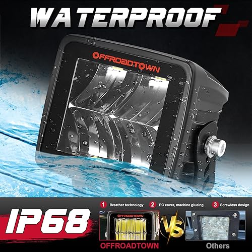 Miniatura 5 de OFFROADTOWN Cápsulas LED de 3 pulgadas con arnés de cableado