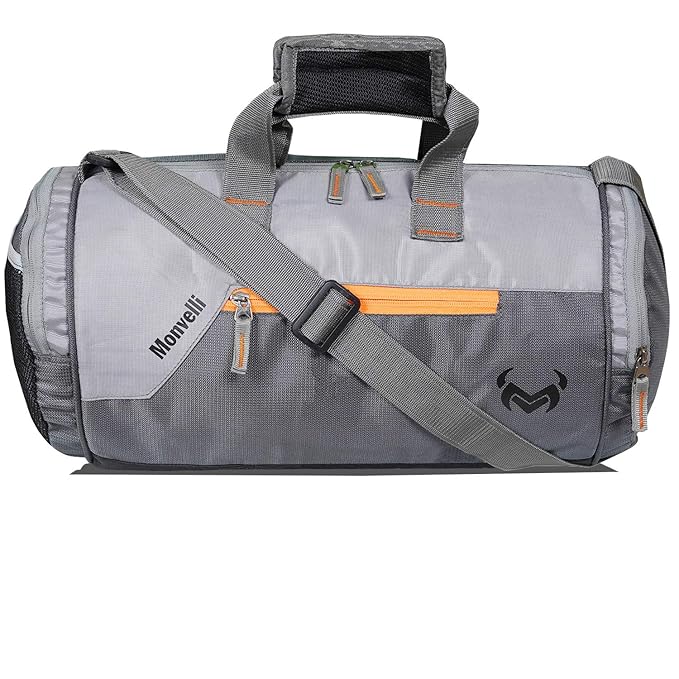 Monvelli Gym Bag Body Building Polyester Duffle Gym Bag and Sports Bag for Men and Women for Fitness at Rs. 339