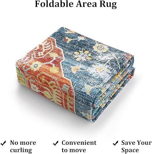 Miniatura 6 de Alfombra lavable de 2 x 6 pies para pasillos, alfombra bohemia antideslizante pequeña, alfombras de cocina para sala de estar, dormitorio, alfombra