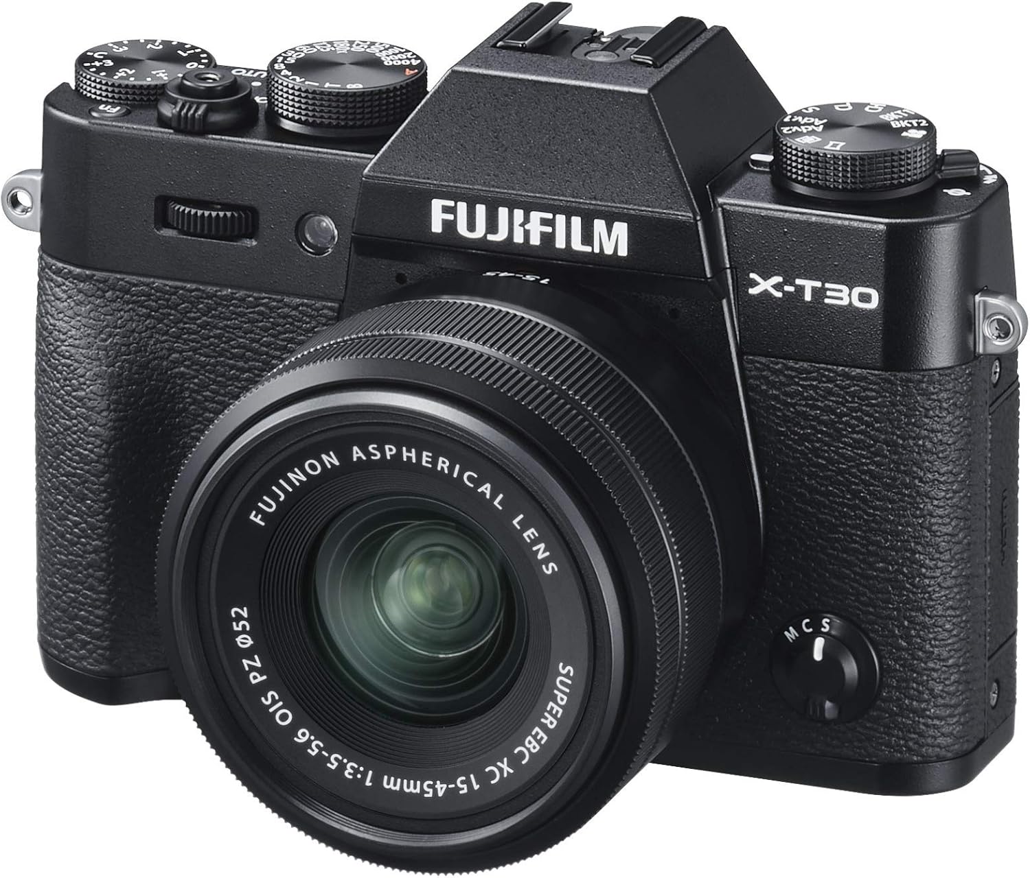Fujifilm X-T30 Mirrorless Digital Camera w/XC15-45mm Kit - Black