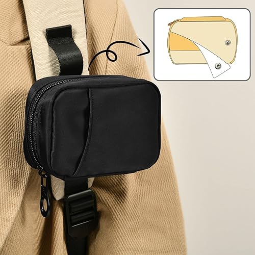 Miniatura 6 de Pastillero de viaje básico negro para 7 días, organizador de píldoras, portátil, semanal, pastillero, contenedor para suplementos de vitaminas con