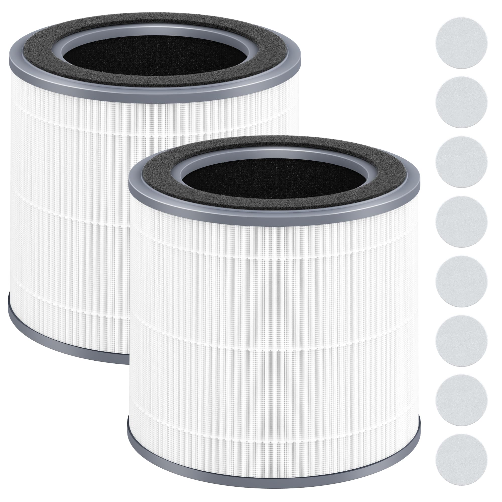 XBWW 2 Packs Replacement Filter Compatible with Hynik Alviera HH001 Purifier,3 Stage True HEPA, High-Efficiency Activated Carbon-picture-11