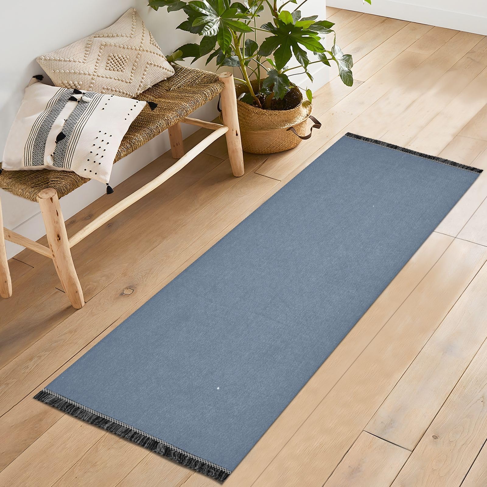Amazon.com: Dusty Blue Rug Runners for Hallways Non Slip Runner