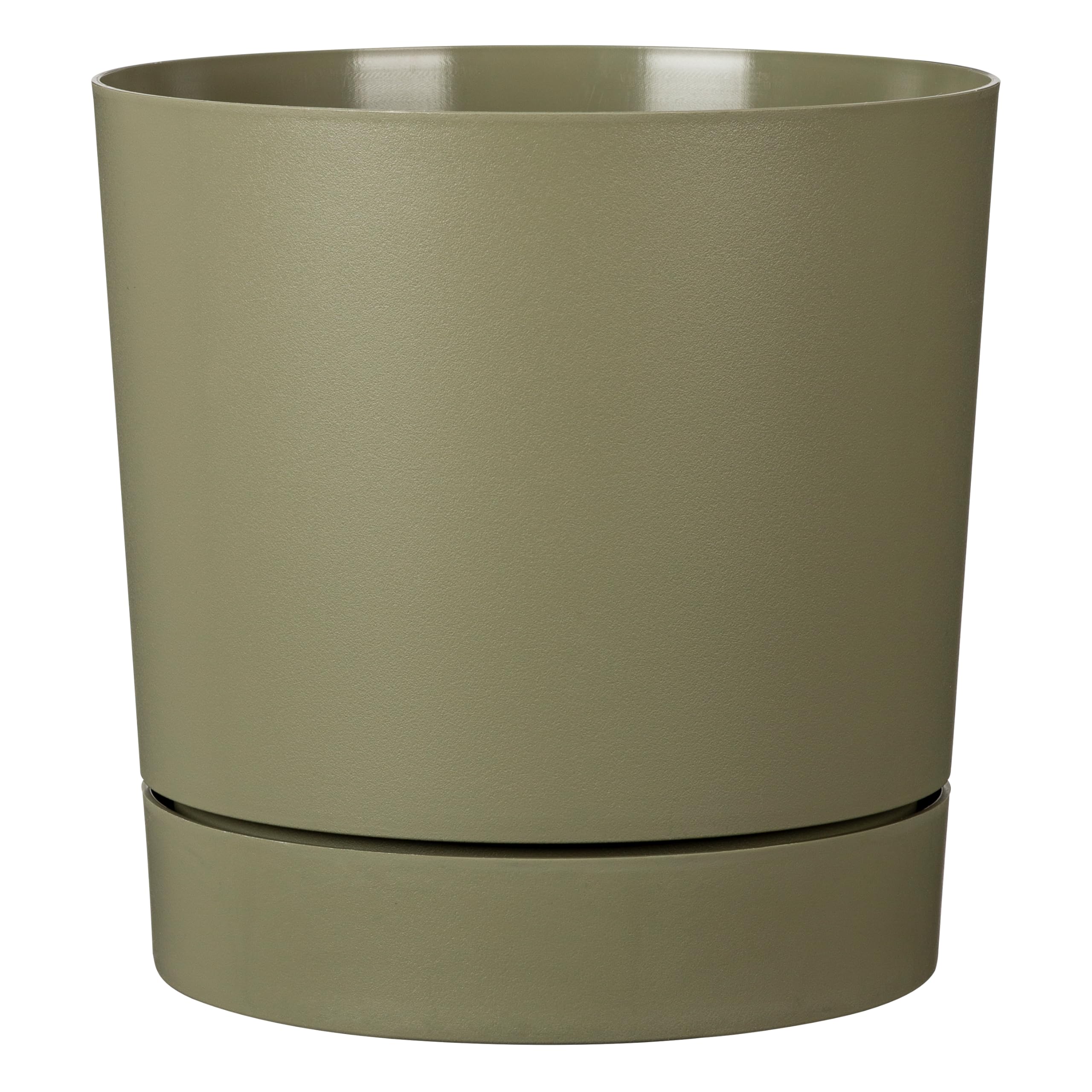 Scheurich Plano+ Pflanzgefäß aus Kunststoff, Grün, Ø 46,72 cm, H 46,4 cm
